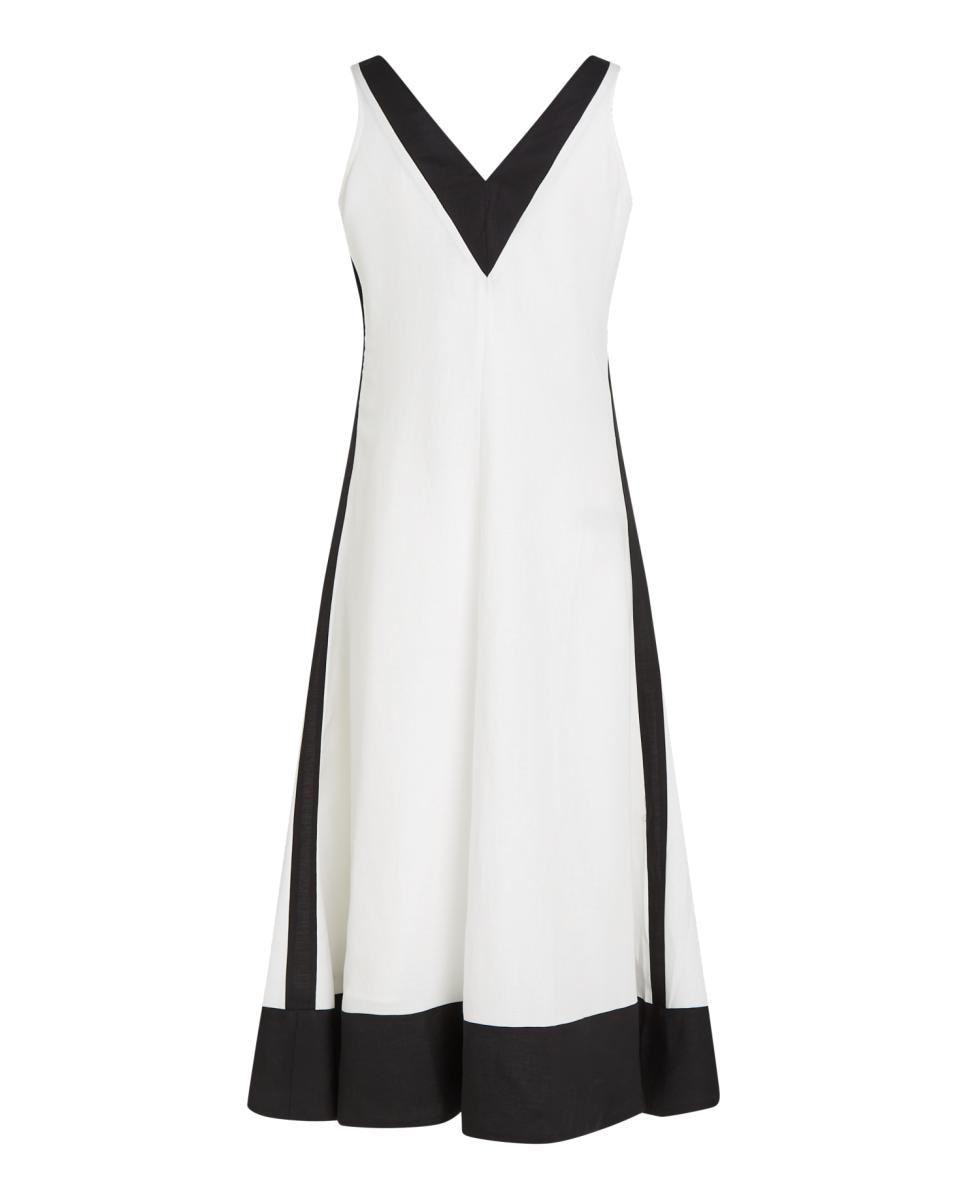 Vestido Maxi de Linho Multicolor-6