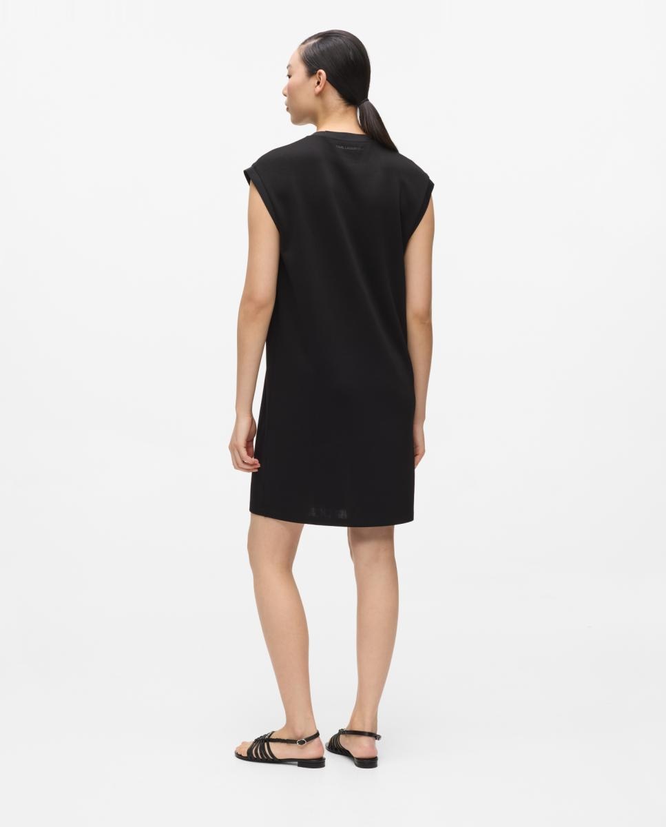 Vestido Tipo T-shirt KL Signature Preto-2