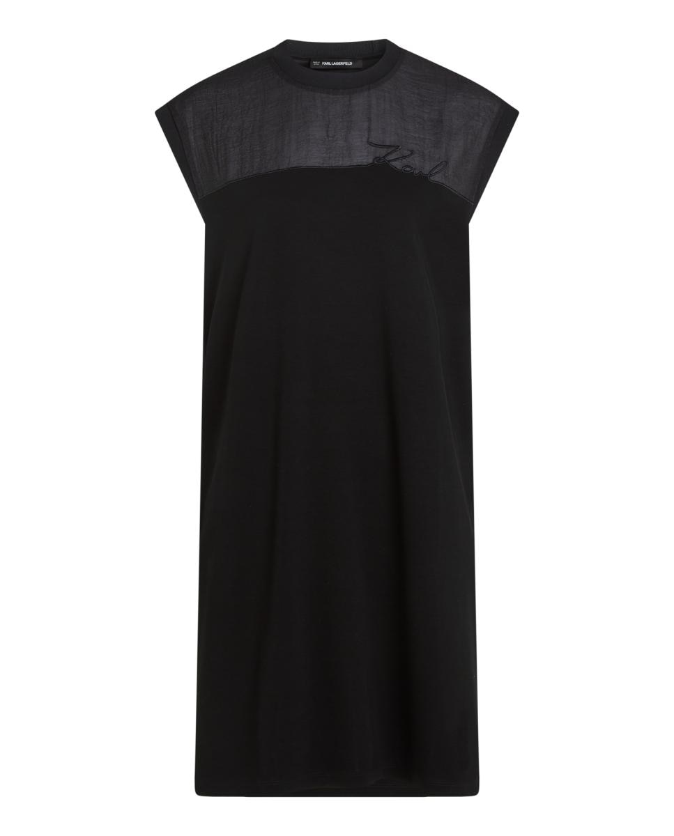 Vestido Tipo T-shirt KL Signature Preto-5