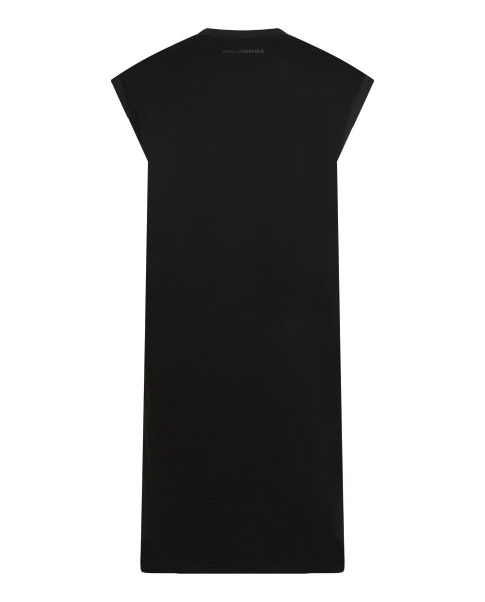 Vestido Tipo T-shirt KL Signature Preto-6