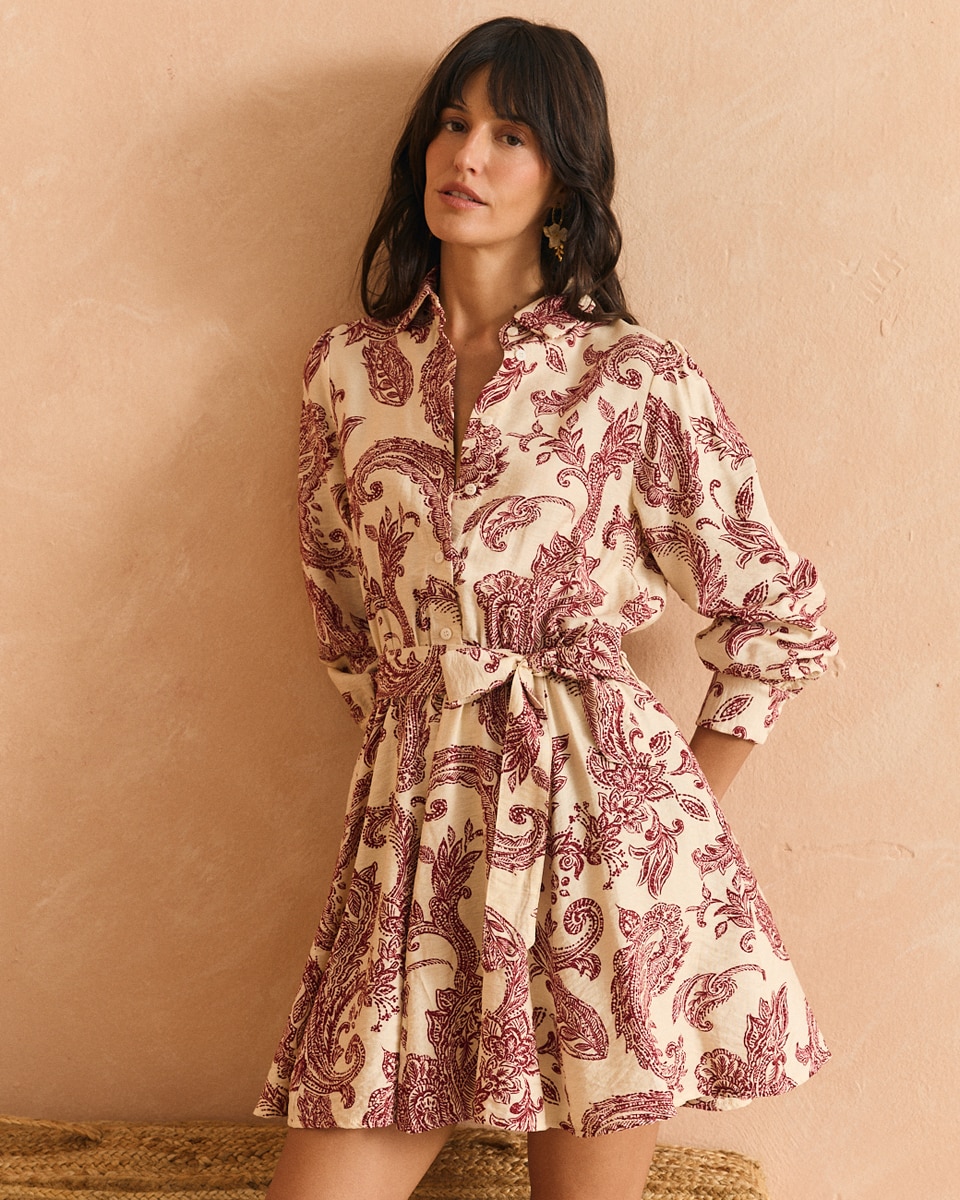 Imagem 0 de Vestido Curto Estampado