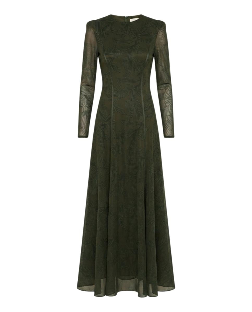 Vestido invitada tul - Polin et Moi - Kaki Kaki-8