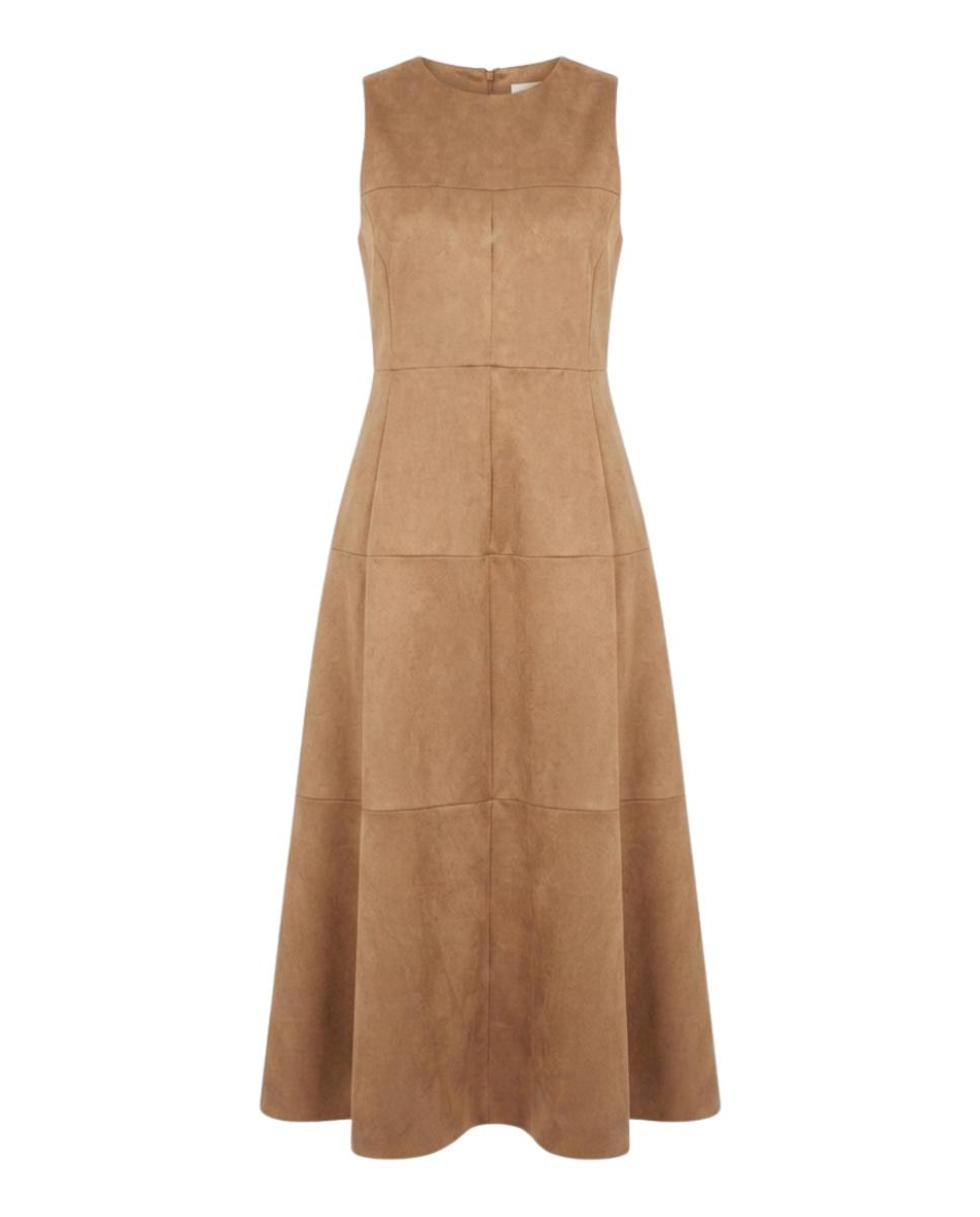 Imagen 6 de Vestido Midi efecto antelina - Polin et Moi - Marrón Marrón