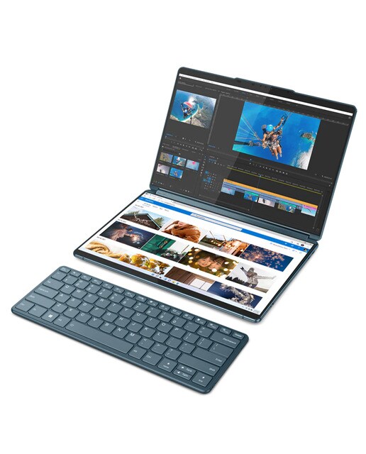 Portátil Lenovo Yoga Book 9 13IRU8, i7-1355U EVO, 16GB, 1TB SSD, 13,3", W11 Verde azulado-1