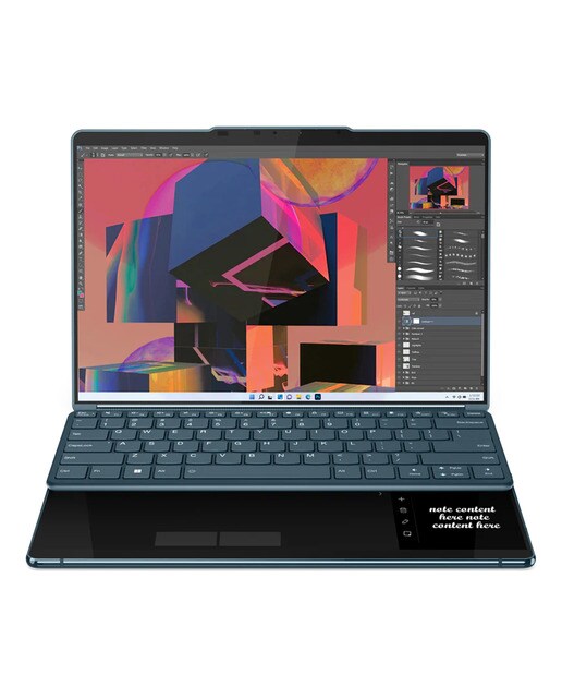 Portátil Lenovo Yoga Book 9 13IRU8, i7-1355U EVO, 16GB, 1TB SSD, 13,3", W11 Verde azulado-2