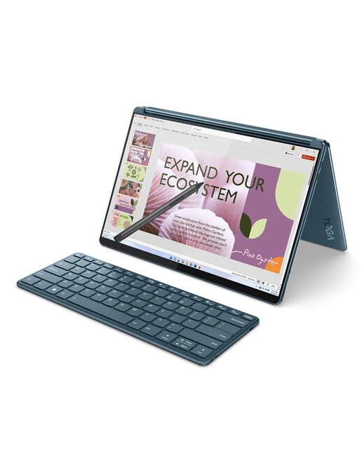 Portátil Lenovo Yoga Book 9 13IRU8, i7-1355U EVO, 16GB, 1TB SSD, 13,3", W11 Verde azulado-4