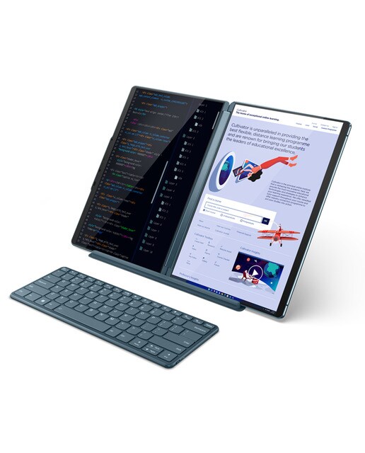 Portátil Lenovo Yoga Book 9 13IRU8, i7-1355U EVO, 16GB, 1TB SSD, 13,3", W11 Verde azulado-5