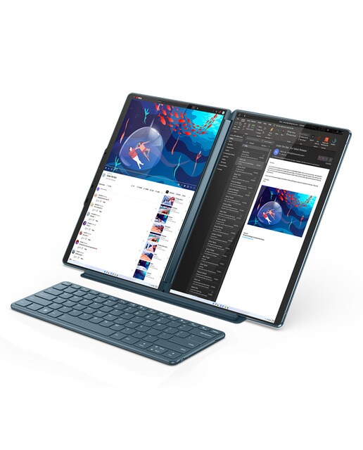 Portátil Lenovo Yoga Book 9 13IRU8, i7-1355U EVO, 16GB, 1TB SSD, 13,3", W11 Verde azulado-9