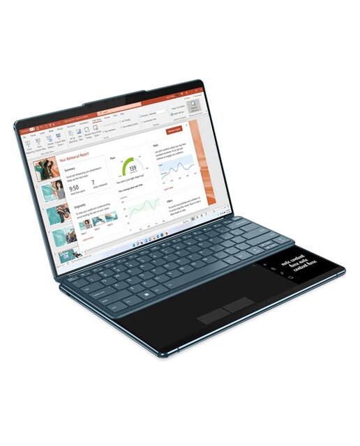 Portátil Lenovo Yoga Book 9 13IRU8, i7-1355U EVO, 16GB, 1TB SSD, 13,3", W11 Verde azulado-10