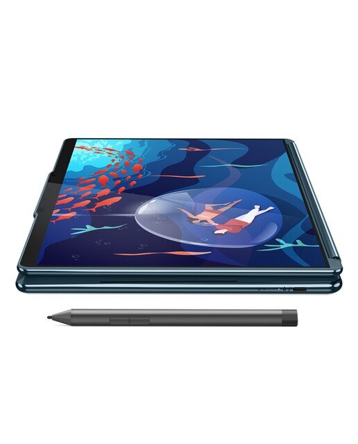 Portátil Lenovo Yoga Book 9 13IRU8, i7-1355U EVO, 16GB, 1TB SSD, 13,3", W11 Verde azulado-11