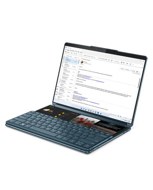Portátil Lenovo Yoga Book 9 13IRU8, i7-1355U EVO, 16GB, 1TB SSD, 13,3", W11 Verde azulado-12