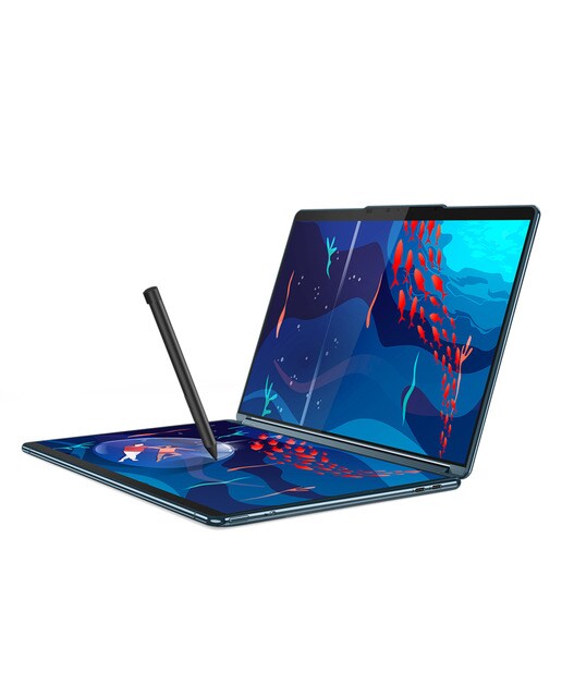 Portátil Lenovo Yoga Book 9 13IRU8, i7-1355U EVO, 16GB, 1TB SSD, 13,3", W11 Verde azulado-13
