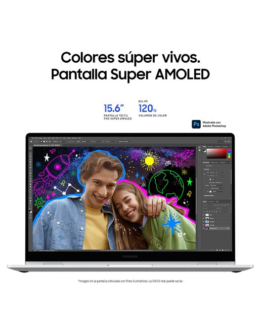Convertible 2 en 1 Samsung Galaxy Book4 360 NP750QGK-KG2ES, Intel Core 7-150U, 16GB, 512GB SSD, 15,6", W11 Gris Grafito-4