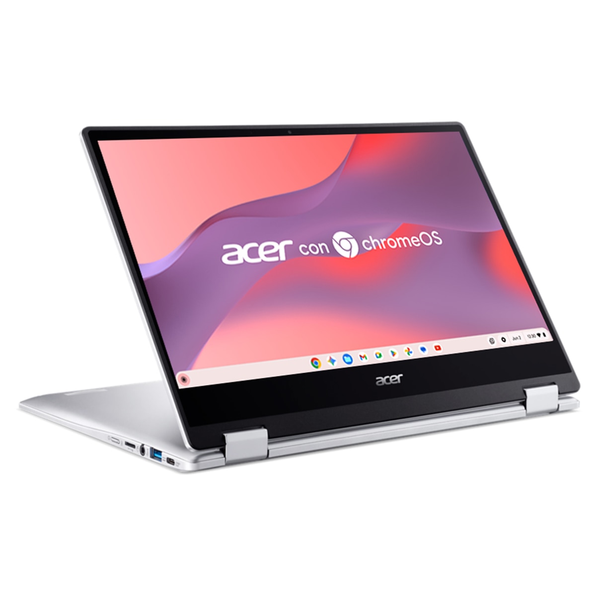Chromebook Convertible 2 en 1 Acer Spin CP314-1HN, Celeron N4500, 8GB, 128GB eMMC, 14", ChromeOS Plata-1
