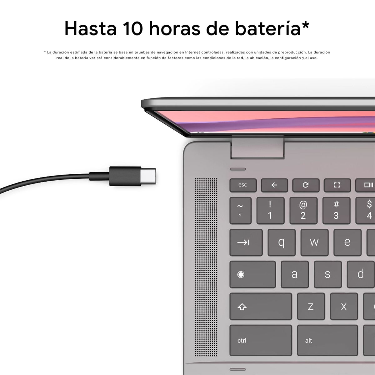 Chromebook Convertible 2 en 1 Acer Spin CP314-1HN, Celeron N4500, 8GB, 128GB eMMC, 14", ChromeOS Plata-3