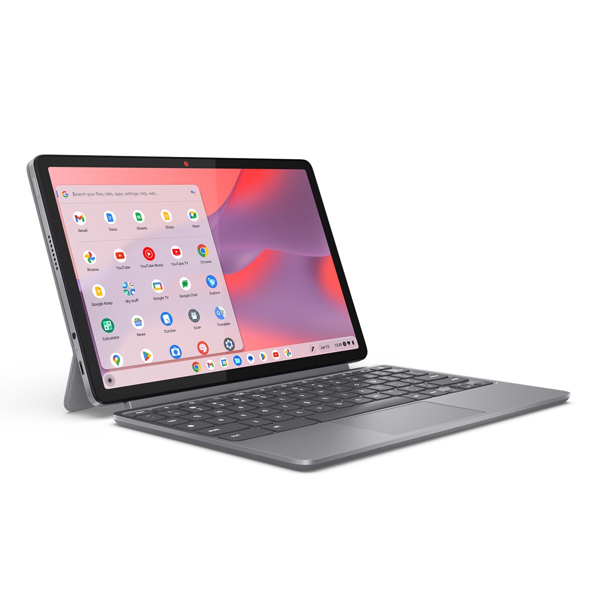 Chromebook convertible 2 en 1 Lenovo Duet 11M889, MTK Kompanio 838, 8GB, 128GB eMMC, 10,95", ChromeOS Gris Lunar-3