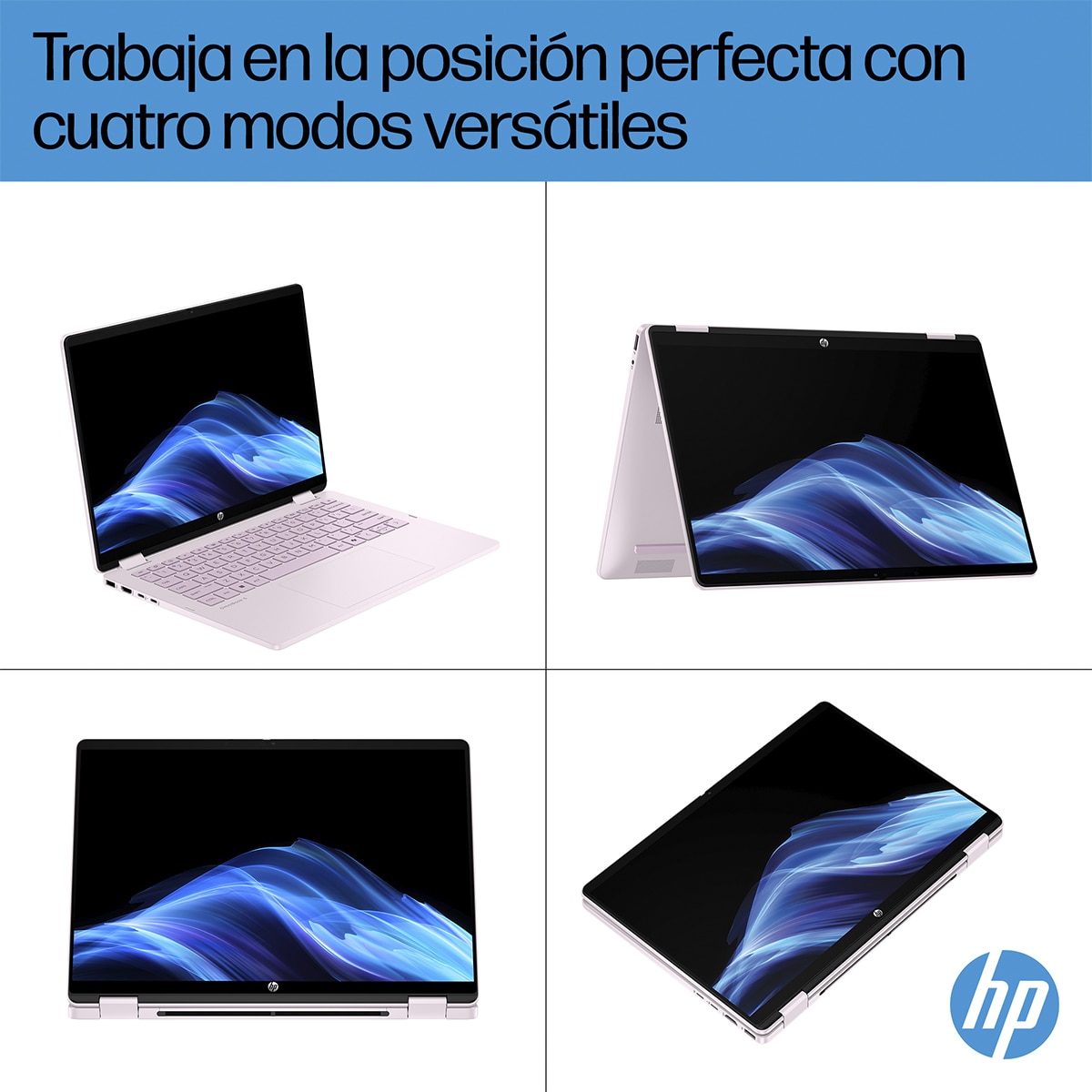 Convertible 2 en 1 HP OmniBook 5 Flip 14-fp0001ns, i5-1334U, 16GB, 1TB SSD, 14", W11 Rosa-5