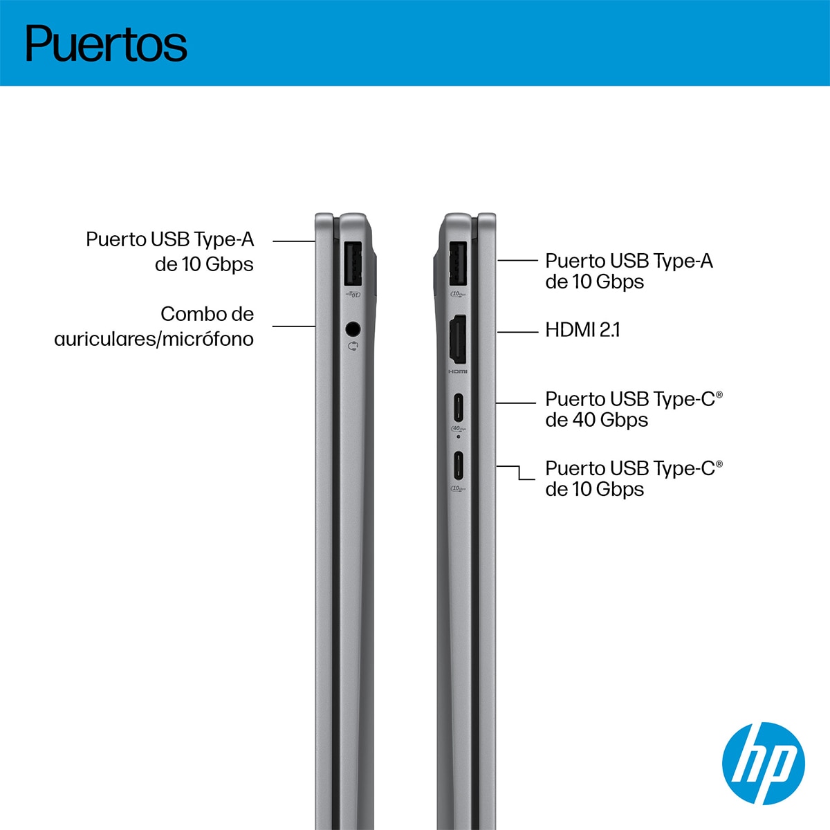 Convertible 2 en 1 HP OmniBook X Flip 14-fk0001ns, Copilot+PC, Ryzen IA 7-350, 16GB, 1TB SSD, 14" OLED, W11 Plata-6