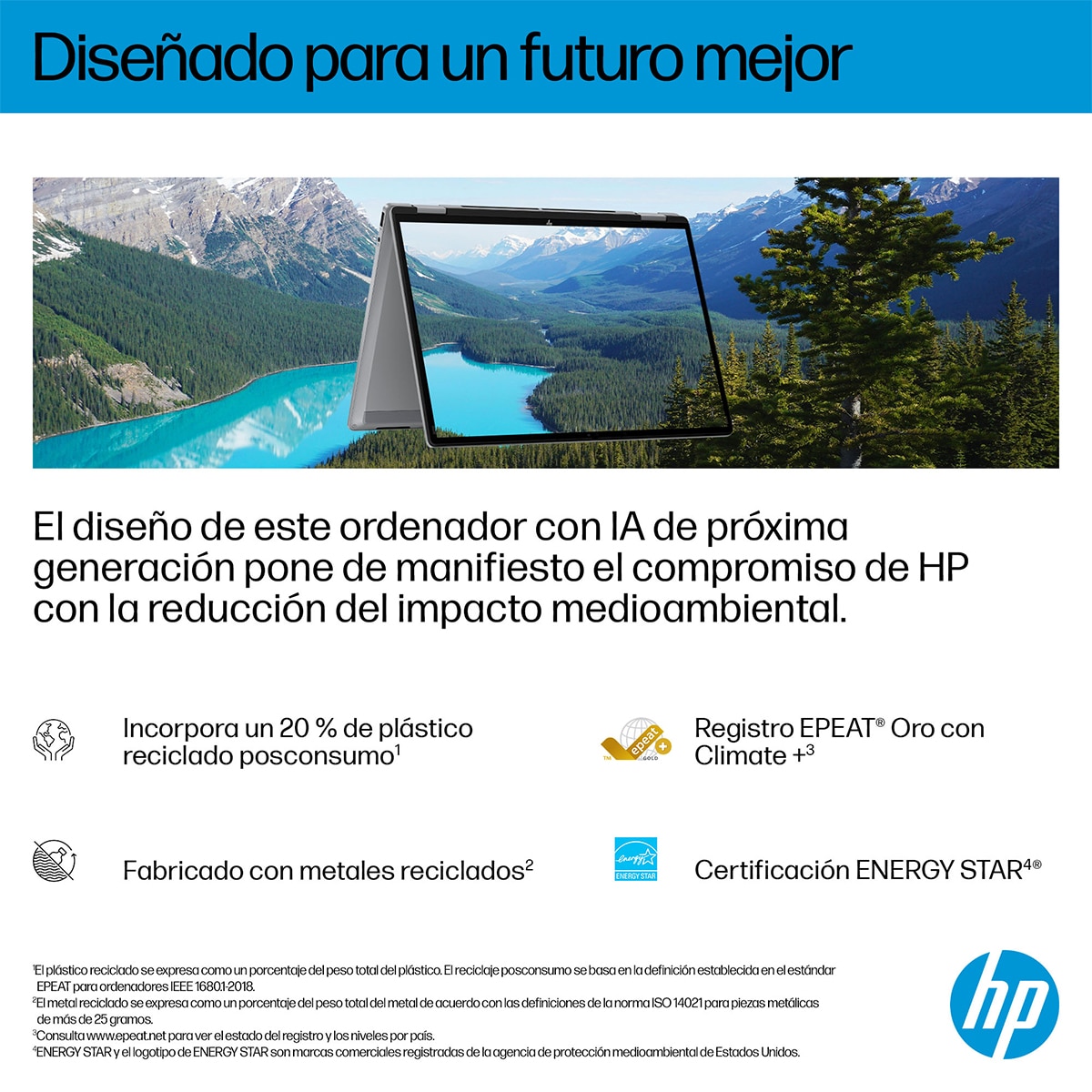Convertible 2 en 1 HP OmniBook X Flip 14-fk0001ns, Copilot+PC, Ryzen IA 7-350, 16GB, 1TB SSD, 14" OLED, W11 Plata-8