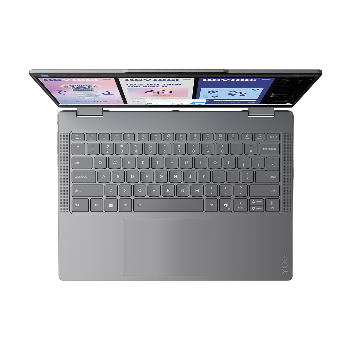 Convertible 2 en 1 Lenovo Yoga 7 14ILL10, Copilot+ PC, Intel Core Ultra 5-226V, 16GB, 512GB SSD,  14" OLED, W11 Gris-4