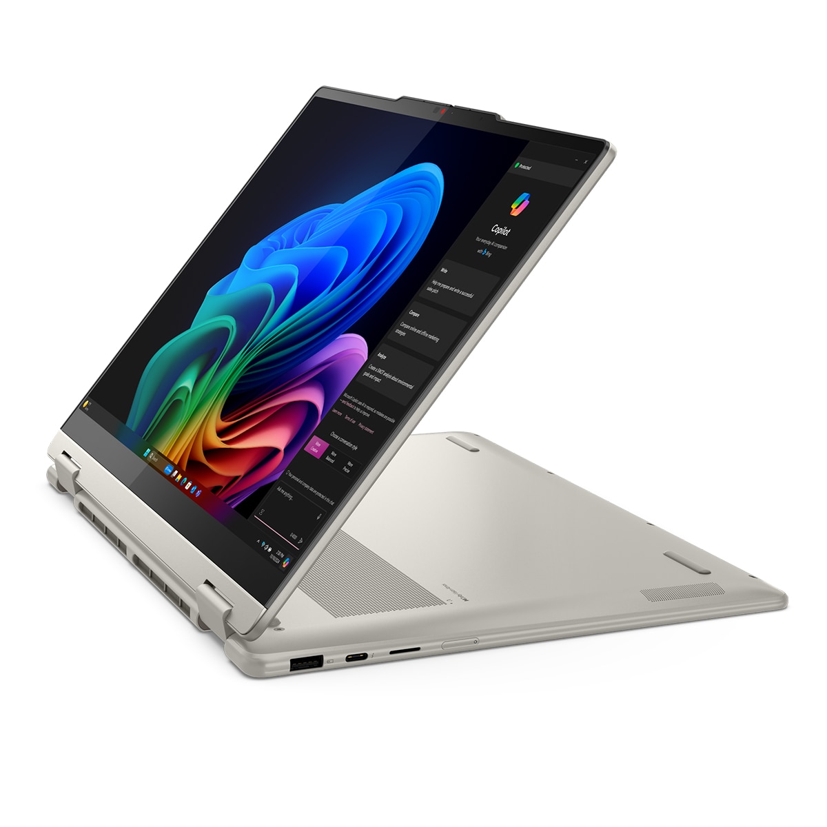Convertible 2 en 1 Lenovo Yoga 7 14ILL10, Copilot+ PC, Intel Core Ultra 7-258V, 32GB, 1TB SSD, 14" OLED, W11 Gris-7