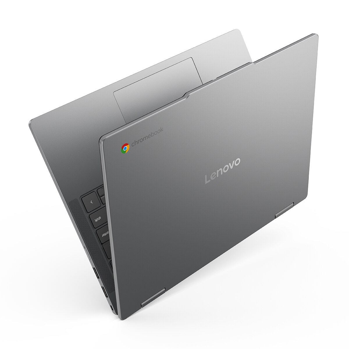 Convertible 2 en 1 Lenovo Chromebook Plus 14ITN10, Intel Core 3-N355, 8GB, 256GB UFS, 14", ChromeOS Gris Lunar-3