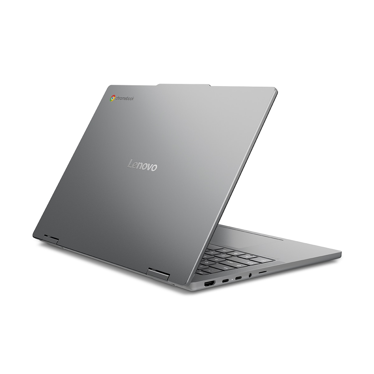 Convertible 2 en 1 Lenovo Chromebook Plus 14ITN10, Intel Core 3-N355, 8GB, 256GB UFS, 14", ChromeOS Gris Lunar-4
