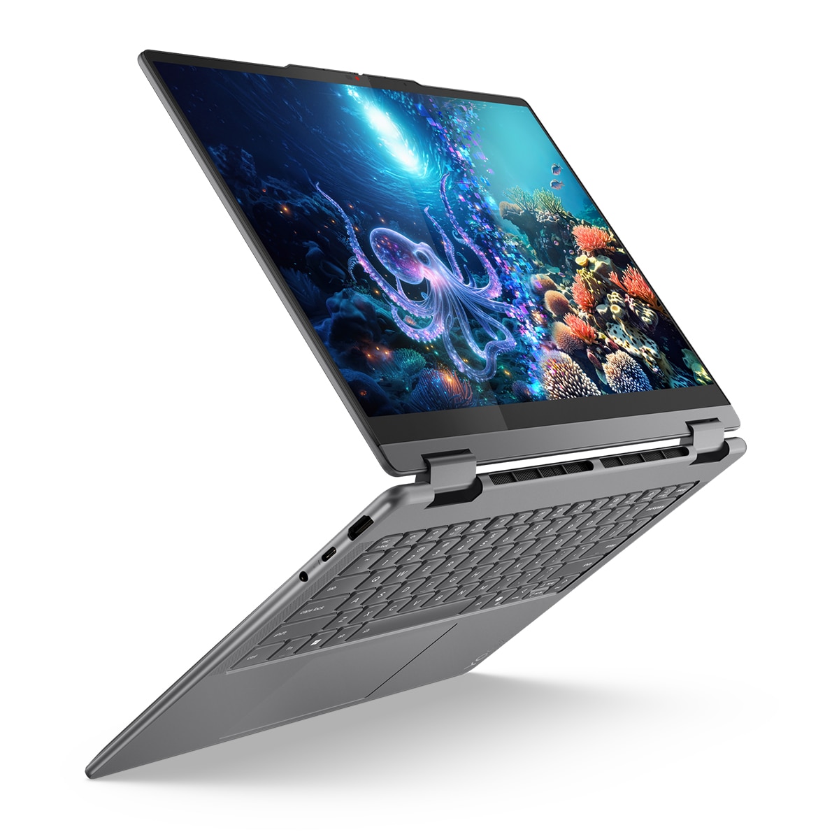 Convertible 2 en 1 Lenovo Yoga 7 14ILL10, Copilot+ PC, Intel Core Ultra 5 226V, 16GB, 1TB SSD, 14,2" OLED, W11 Gris Lunar-3