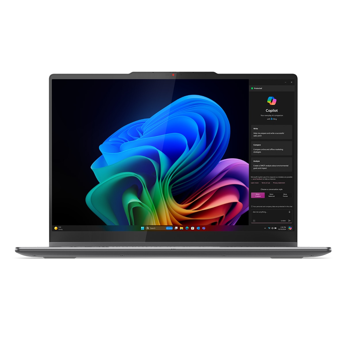 Convertible 2 en 1 Lenovo Yoga 7 14ILL10, Copilot+ PC, Intel Core Ultra 5 226V, 16GB, 1TB SSD, 14,2" OLED, W11 Gris Lunar-4