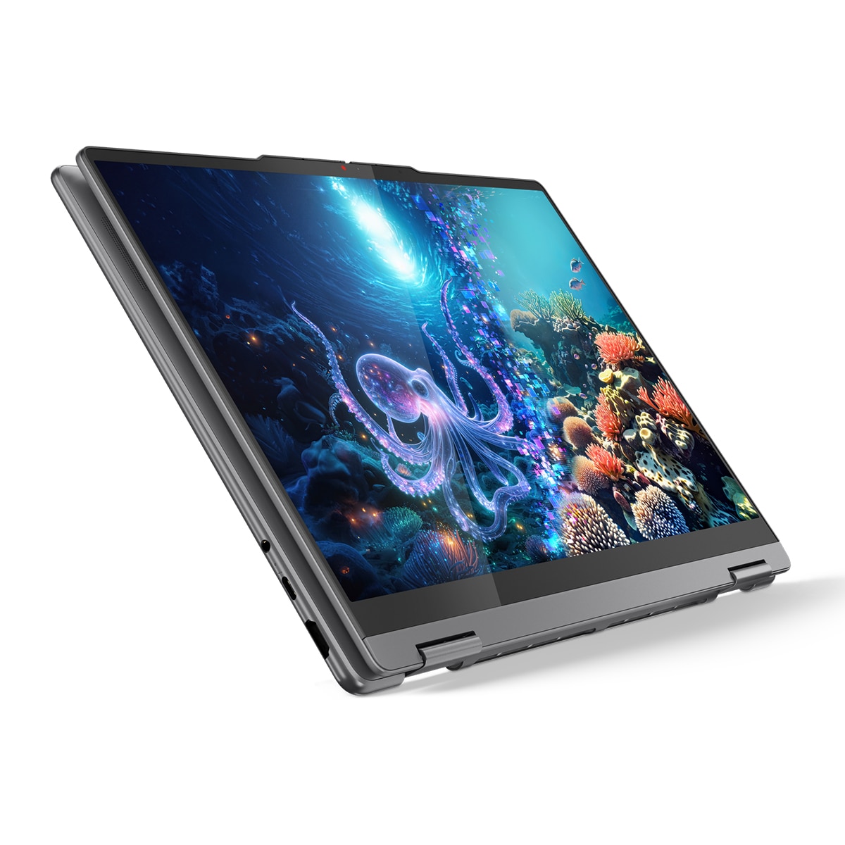 Convertible 2 en 1 Lenovo Yoga 7 14ILL10, Copilot+ PC, Intel Core Ultra 5 226V, 16GB, 1TB SSD, 14,2" OLED, W11 Gris Lunar-6