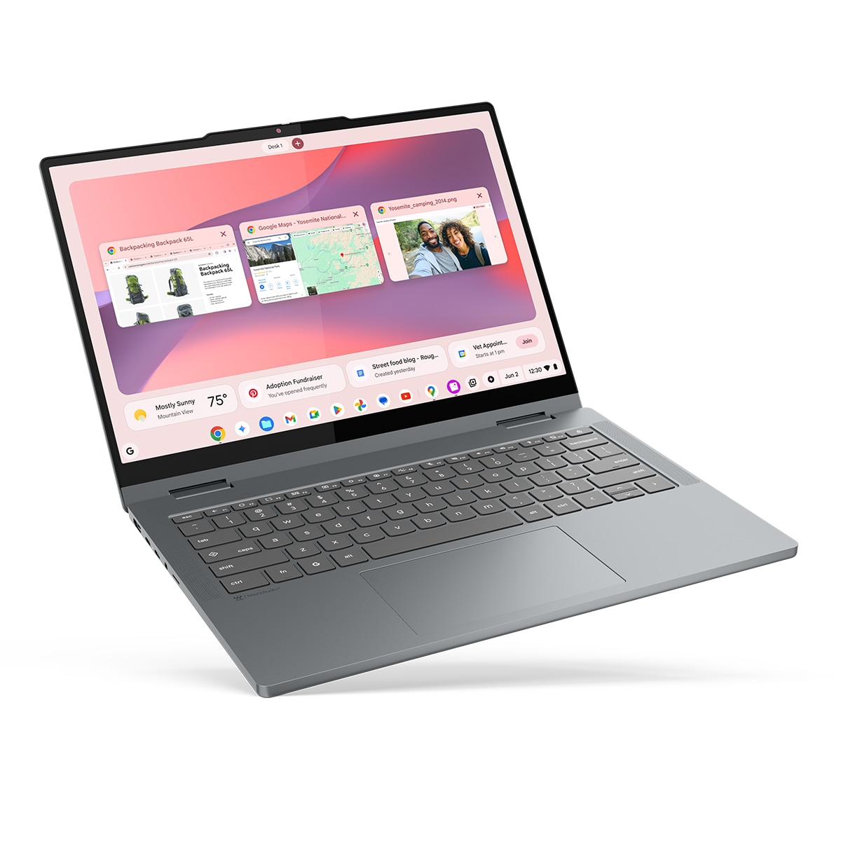 Portátil Convertible Lenovo Chromebook PLUS 2-en-1 14ITN10, Intel