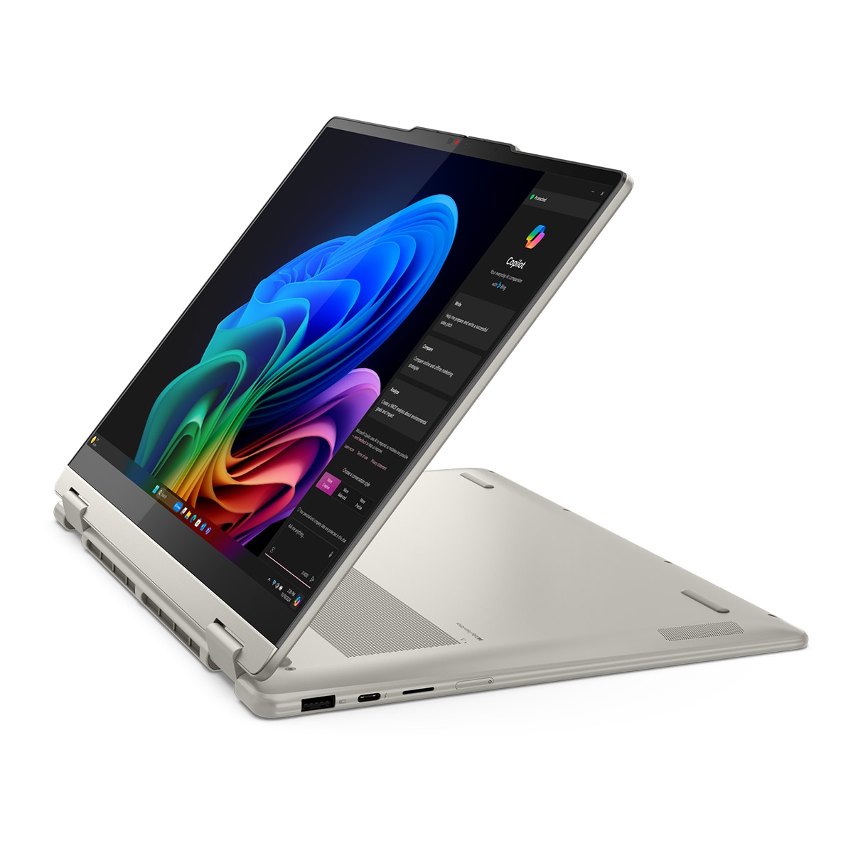 Convertible Lenovo Yoga 7 2-in-1 14ILL10, Copilot+ PC, Intel Core Ultra 7-258V, 32GB, 1TB SSD, 14" OLED Táctil, W11 - Nácar Nácar-8