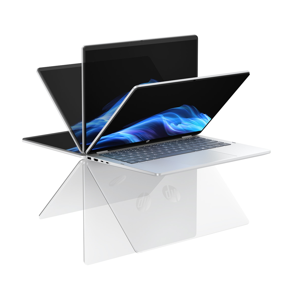 Convertible 2 en 1 HP OmniBook 5 Flip 14-fp0005nsx, Intel Core 7 150U, 16GB, 1TB SSD, 14" Táctil, W11 - Plata Plata-8