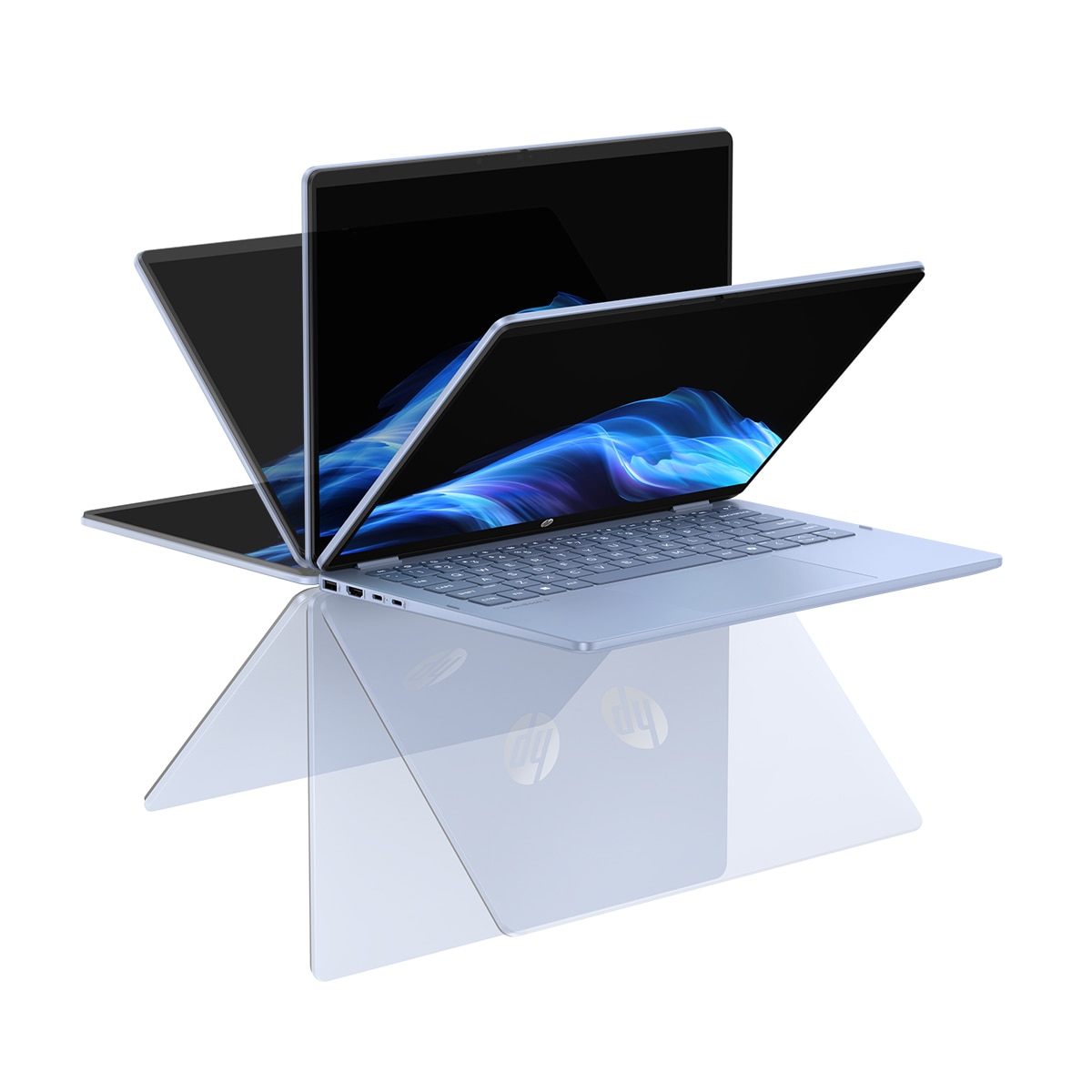 Convertible 2 en 1 HP OmniBook 5 Flip 14-km0003nsx, Copilot+ PC, Intel Core Ultra 7 355, 32GB, 1TB SSD, 14" Táctil, W11 - Azul Azul-8