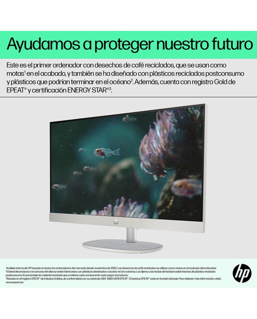All-in-One HP 24-cr1000ns, Intel Core Ultra 5 125U, 32GB, 1TB SSD, 23,8", W11 Blanco-7