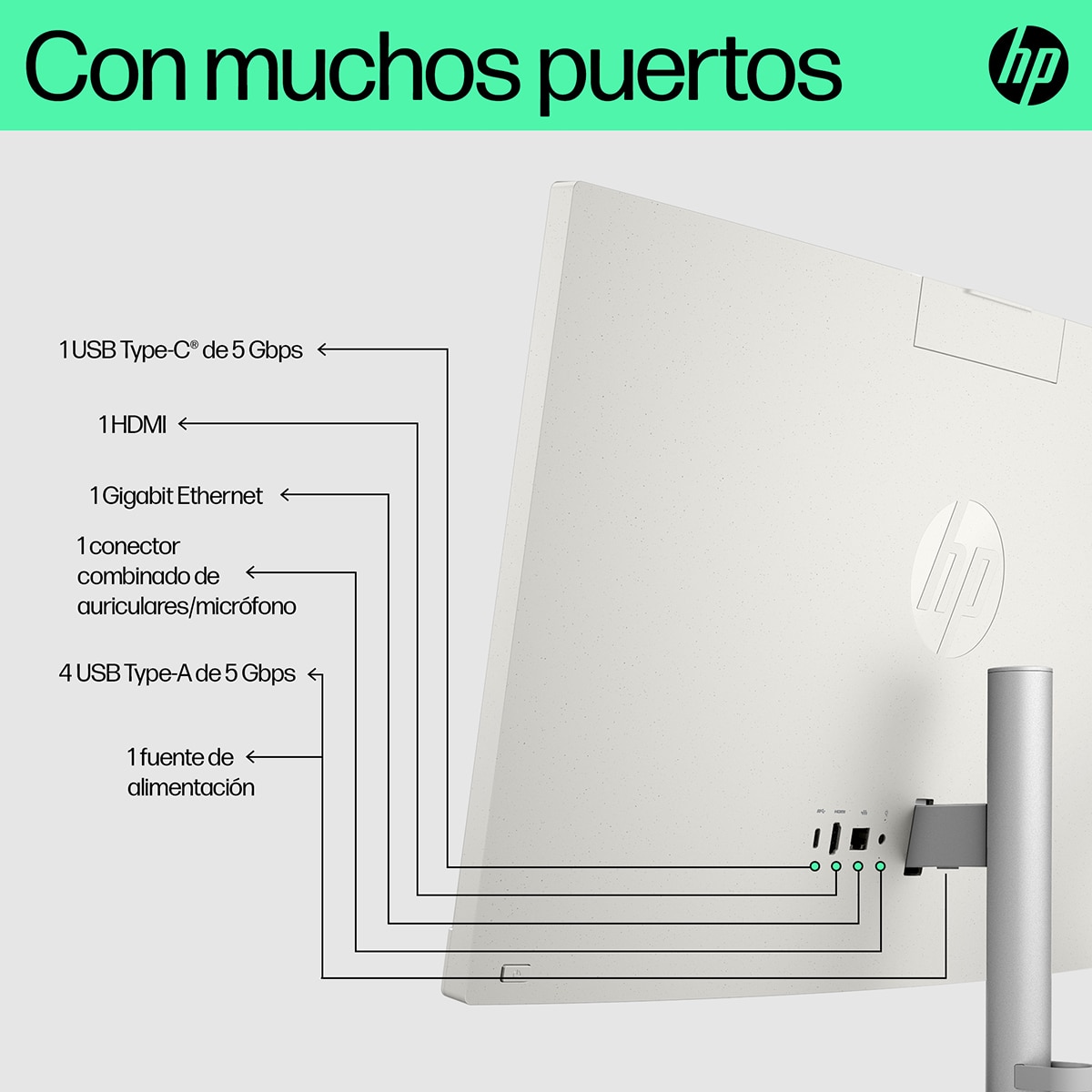All in One HP 24-cr0112ns, Intel Core i5-1334U, 16GB, 1TB SSD, 23,8", W11 Blanco-6