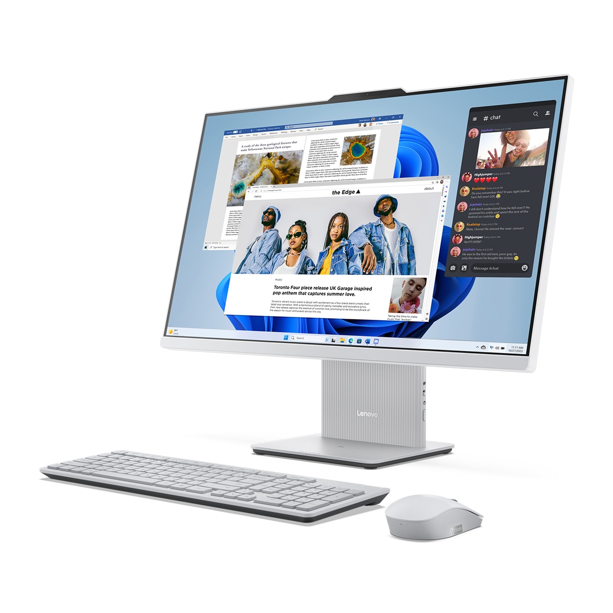 All in One Lenovo IdeaCentre AIO 27IRH9, i5-13420H, 16GB, 1TB SSD, 27", W11 Gris nube-7