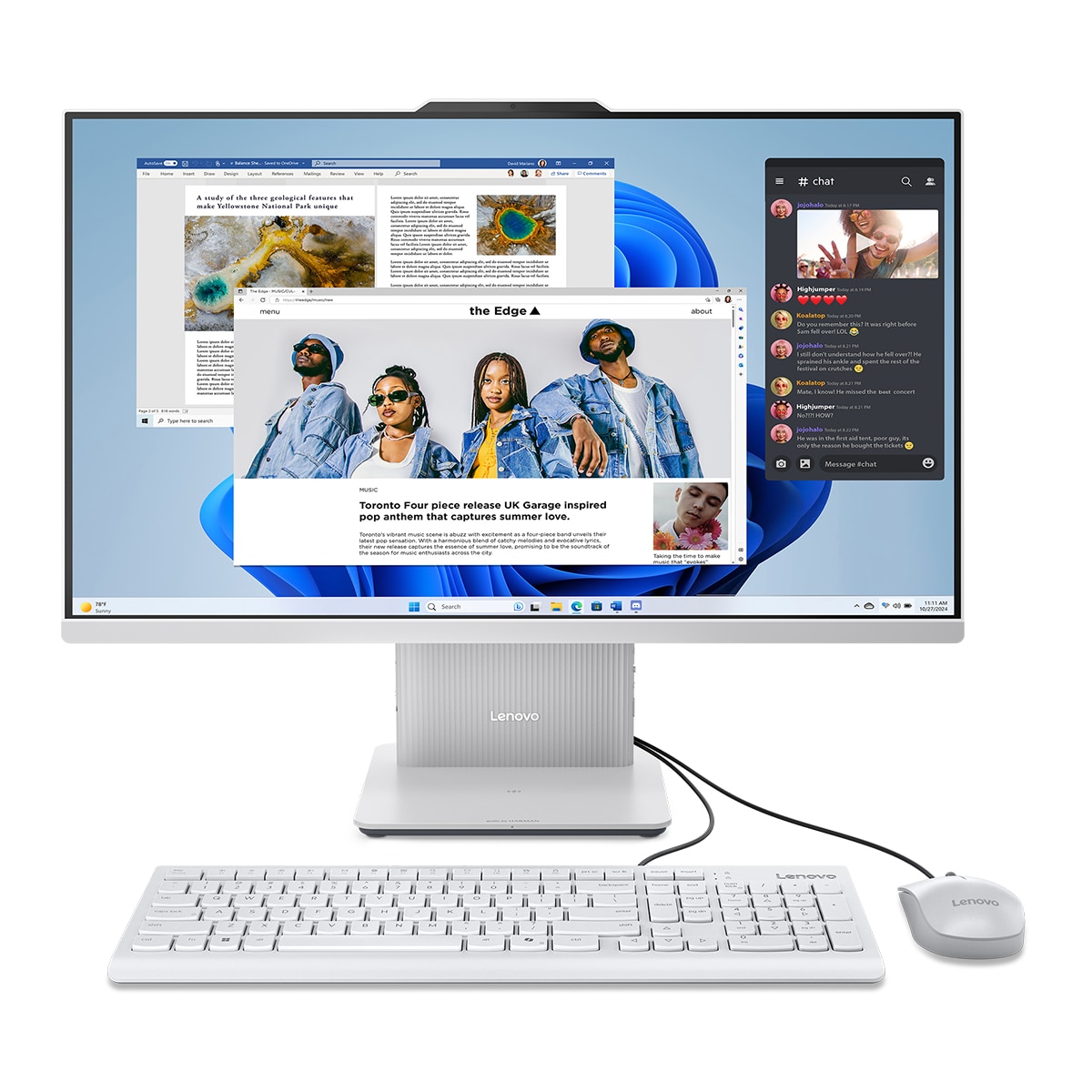 Imagen 0 de All in One Lenovo IdeaCentre AIO 27IRH9, i7-13620H, 16GB, 1TB SSD, 27", W11