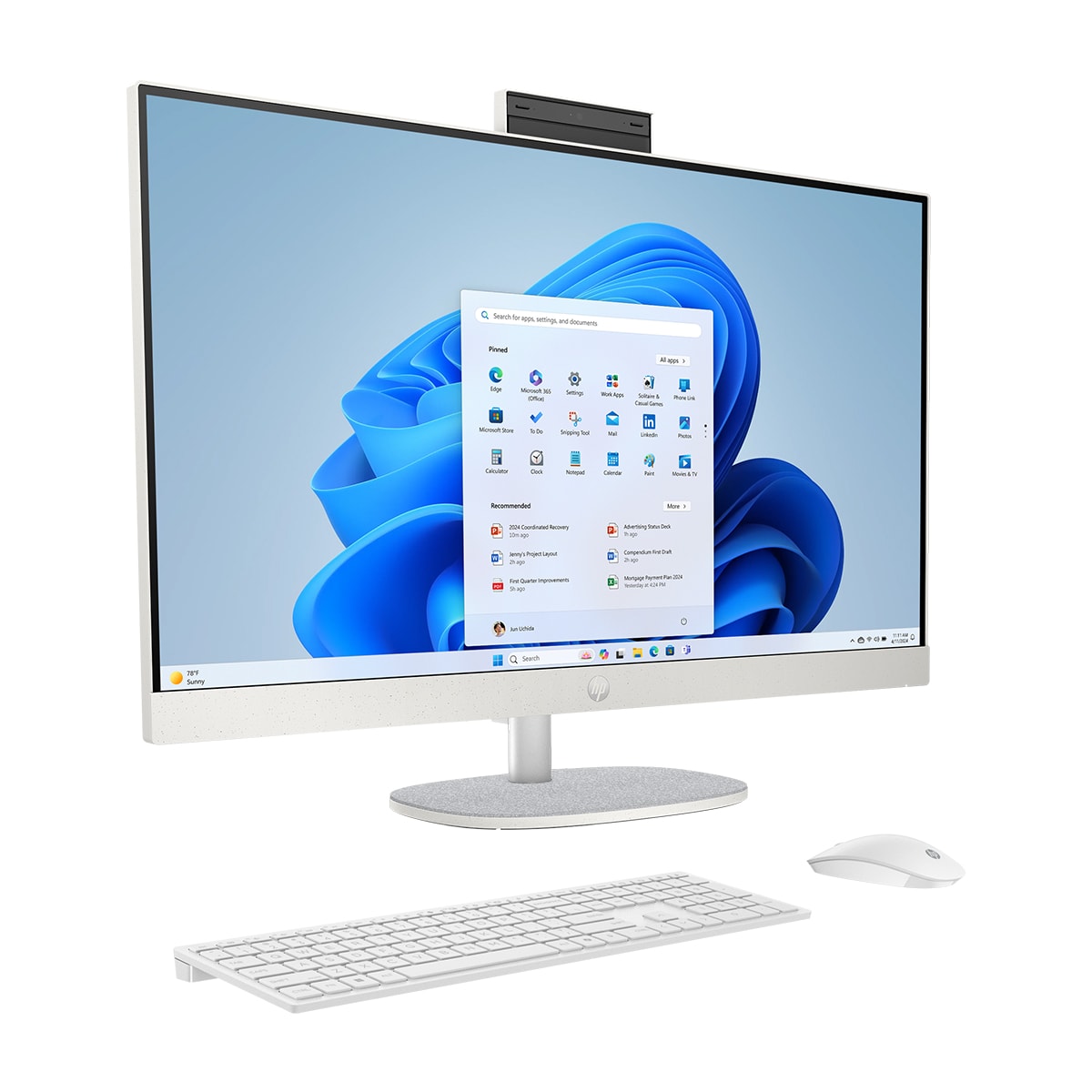 All in One HP 27-cr2001ns, Inteel Core Ultra 5-225U, 32GB, 1TB SSD, 27", W11 Blanco-2