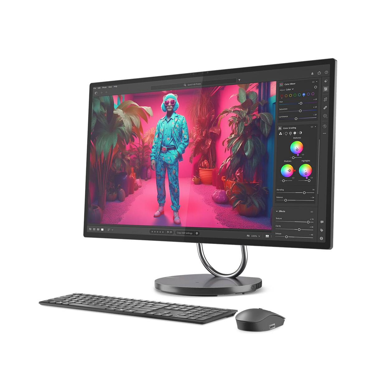All in One Lenovo Yoga AIO 32ILL10, Copilot+ PC, Intel Core Ultra 7 258V, 32GB, 1TB SSD, Nvidia GeForce RTX 4050 6GB, 31,5", W11 Gris Tormenta-6