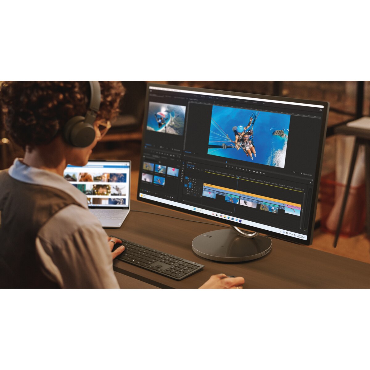 All in One Lenovo Yoga AIO 32ILL10, Copilot+ PC, Intel Core Ultra 7 258V, 32GB, 1TB SSD, Nvidia GeForce RTX 4050 6GB, 31,5", W11 Gris Tormenta-9