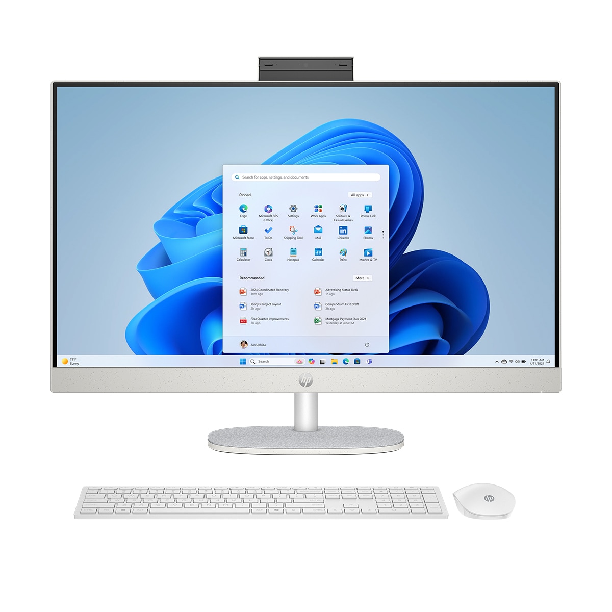 All in One HP 27-cr2005ns, Intel Core Ultra 7-255U, 32GB, 1TB SSD, 27", W11 Blanco-1