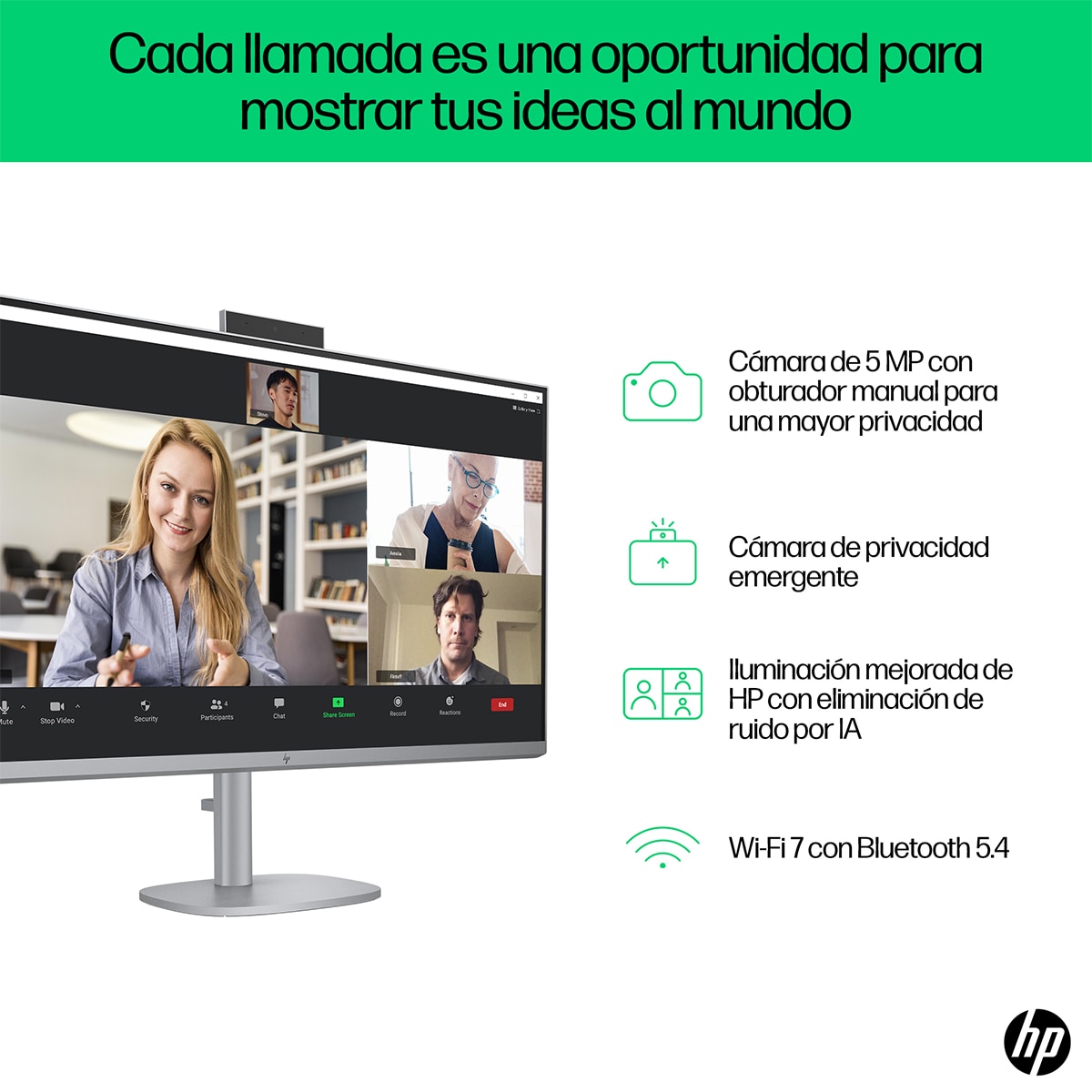 All in One HP OmniStudio X 32-c1005ns, Copilot+PC, Intel Core Ultra 7-258V, 32GB, 1TB SSD, Intel Arc, 31,5", W11 Plata oscuro-7
