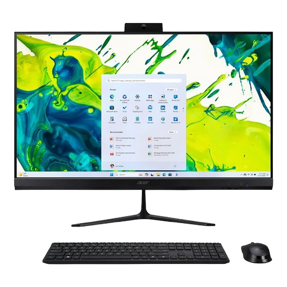 Imagen 0 de All in One Acer Aspire C24-2G, Intel Core 5-120U, 16GB, 512GB SSD, 24", W11