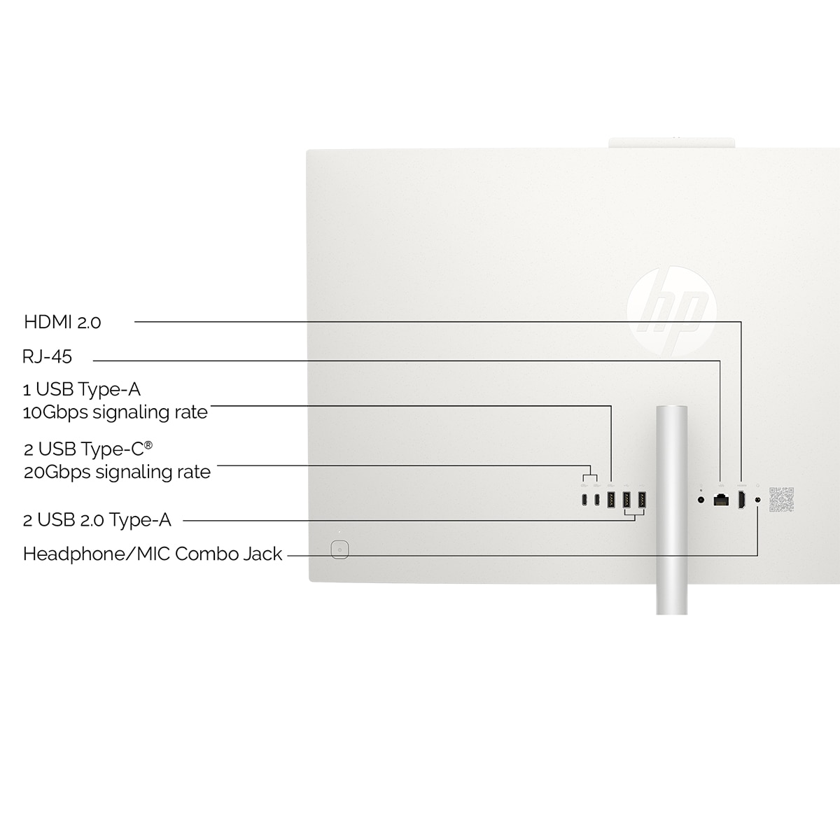 All-in-One HP OmniStudio 27-cu0008ns, Intel Core 5-120U, 16GB, 1TB SSD, 27", W11 Blanco-6