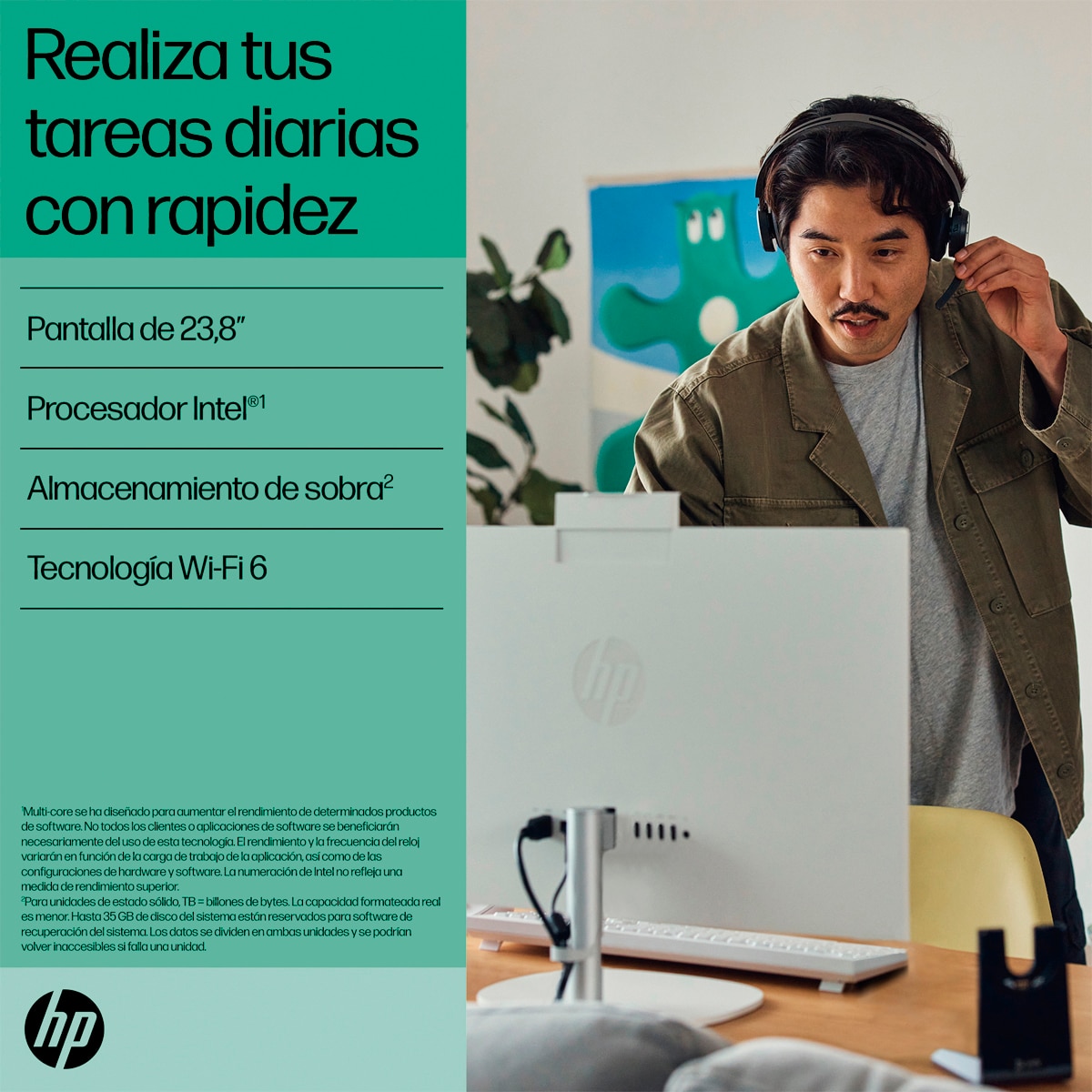 All-in-One HP 24-cr0190ns, Intel Core i5-1335U, 8GB, 512GB SSD, 23,8", W11 Blanco-6