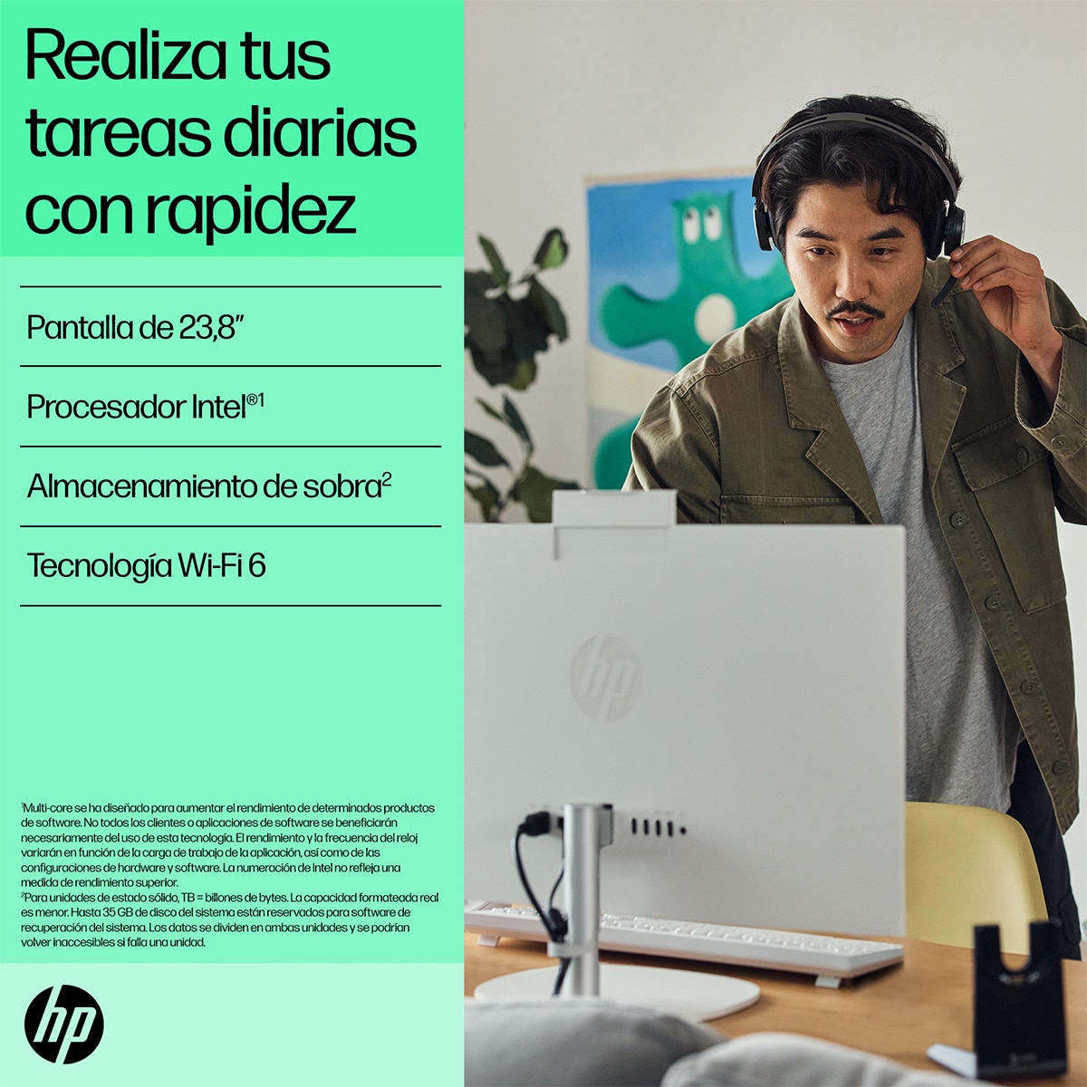 All-in-One HP 24-cr0189ns, Intel Core i5-1335U, 16GB, 512GB SSD, 23,8", W11 Blanco-6