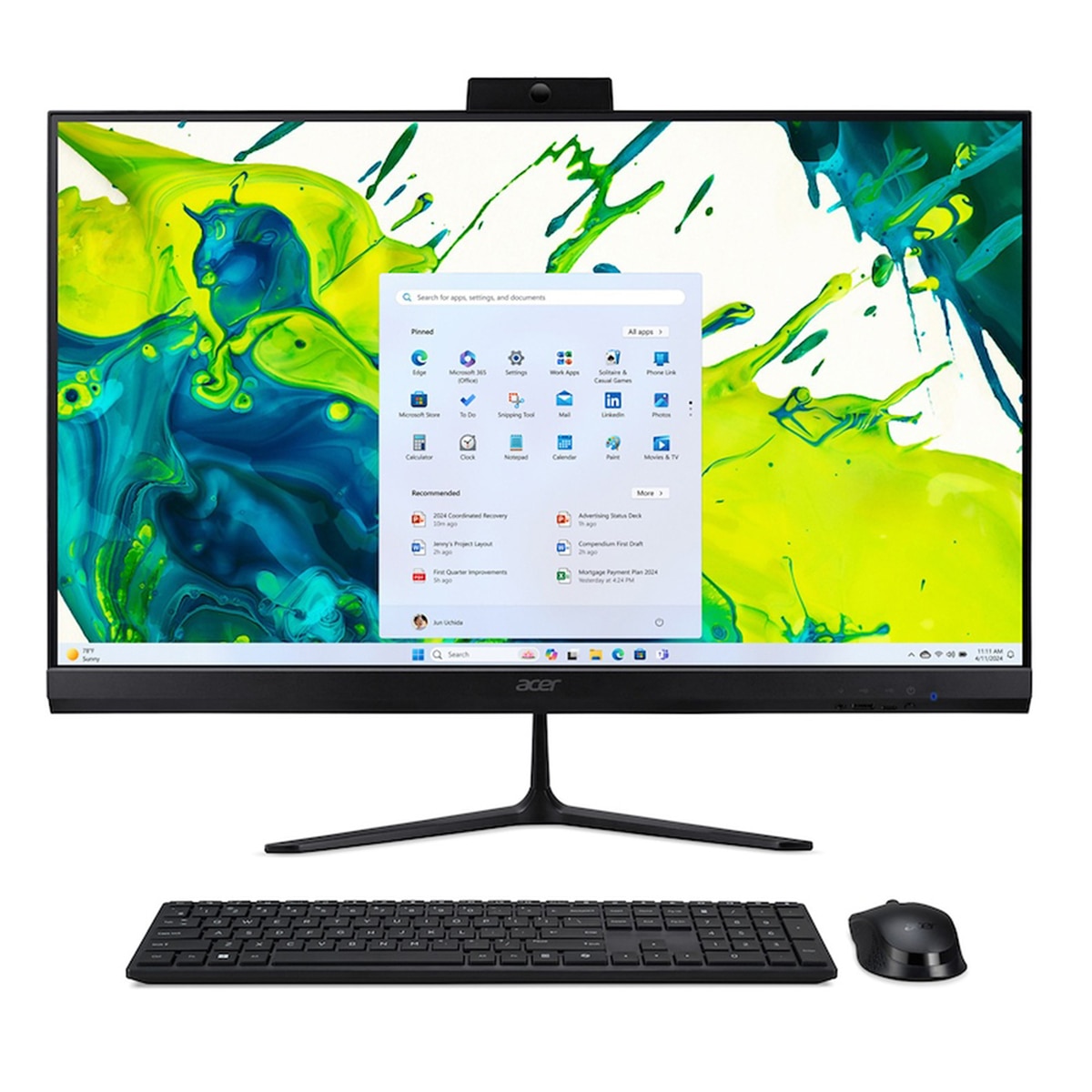 Acer - All in One Acer Aspire C27-2G, Ryzen 7 5825U, 16GB, 512GB SSD, 27", W11.