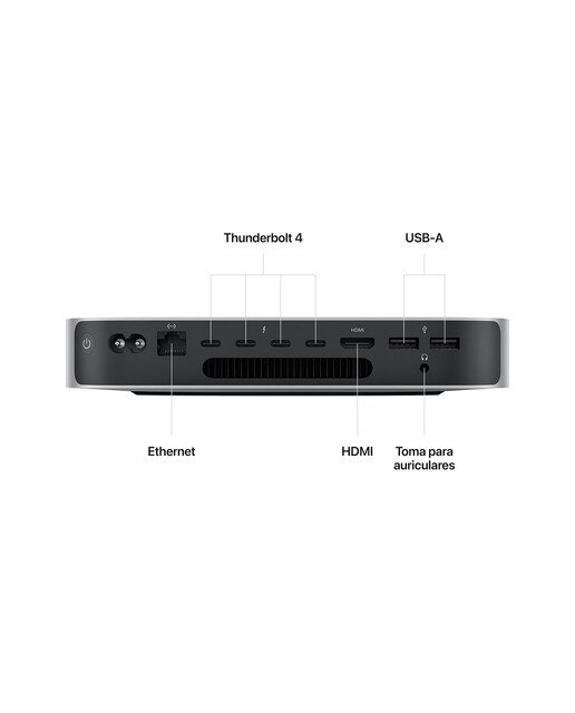 Apple Mac mini (2023) M2 Pro, 32GB, 1TB SSD, macOS Plata · El