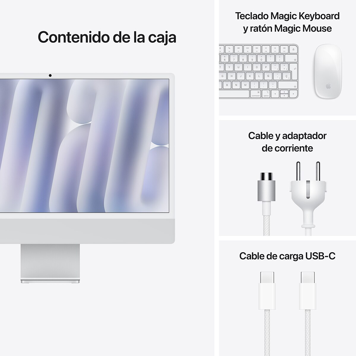 Apple iMac 24 (2024), M4, 16GB, 256 SSD, GPU 8 Núcleos, Retina 4